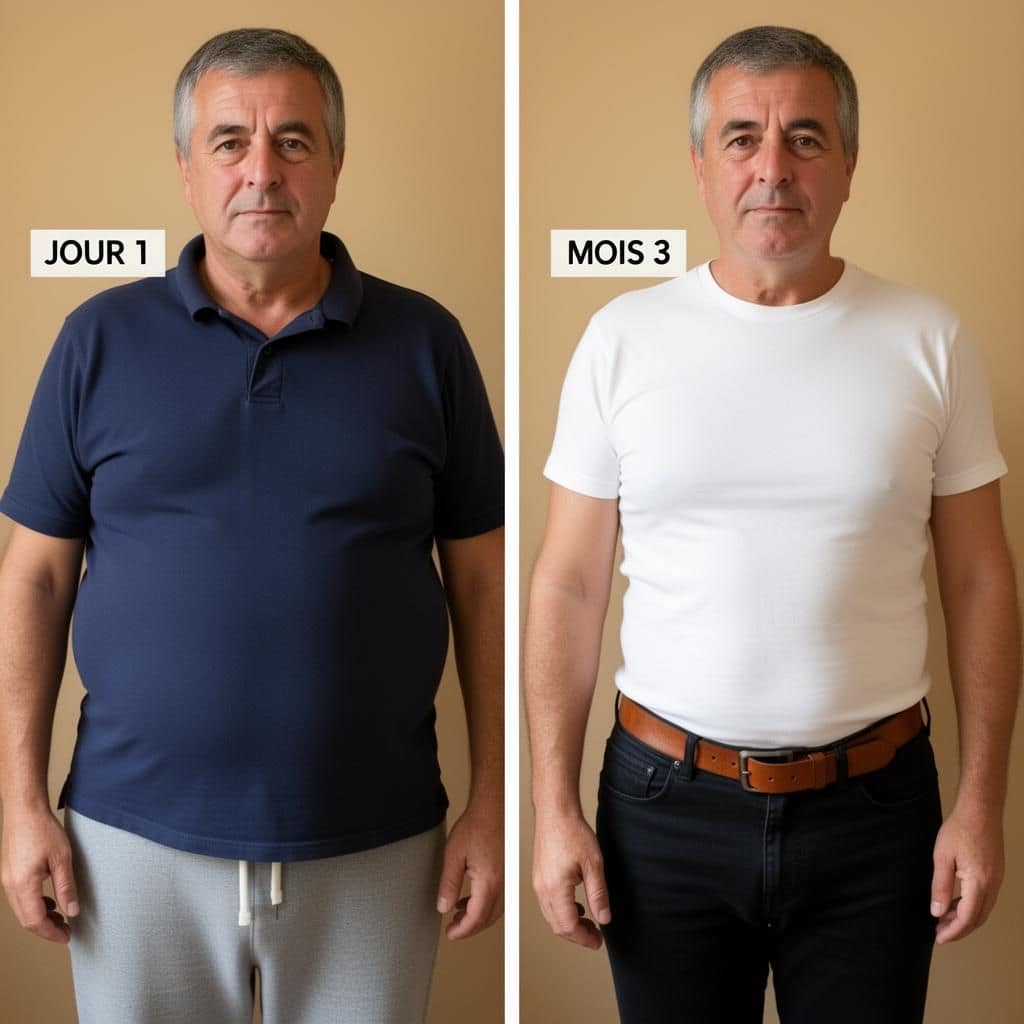 Avant / après — Bernard, 57 ans